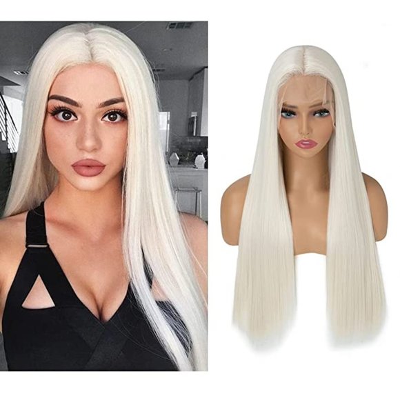 White Blonde Lace Front Wig 22-26inches!! Ready to Ship!!